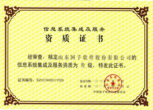 卓越信賴(lài) 解析信息系統(tǒng)集成服務(wù)的核心榮譽(yù)資質(zhì)